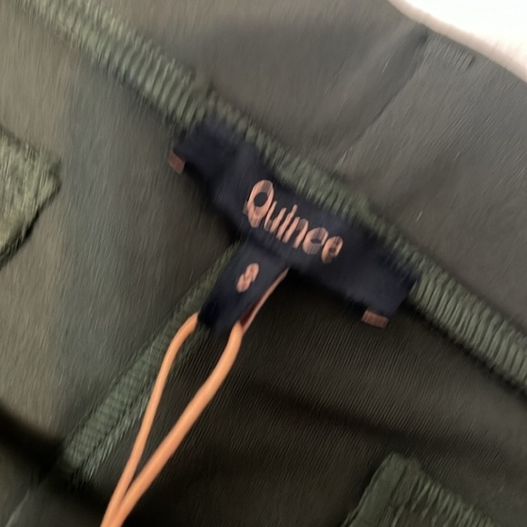 Quince Green Boot Cut Pants - Picture 3 of 9